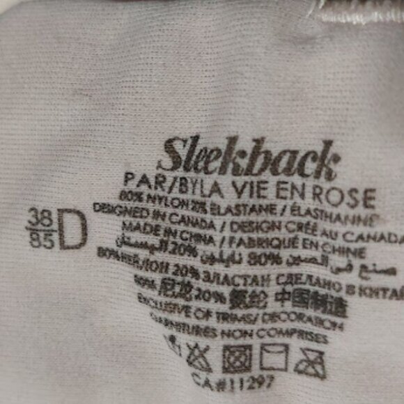 La vie en rose Sleekback Pink Floral Bra 38 D - Picture 4 of 4